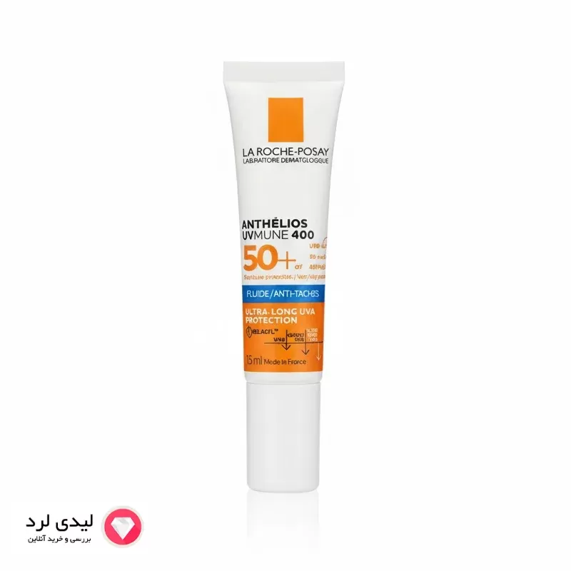 فلوئید ضد آفتاب نامرئی ضد لک لاروش پوزای مدل Anthelios با SPF50  حجم 15 میلی لیتر