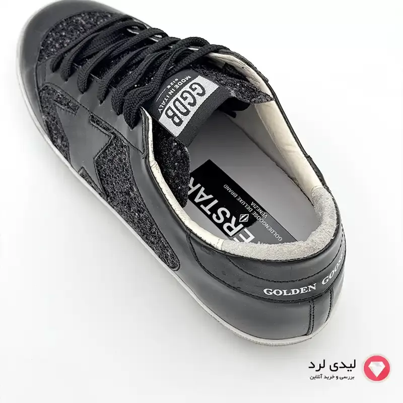کفش اسپرت طرح گلدن گوس مدل سوپر استار مشکی (های کپی)