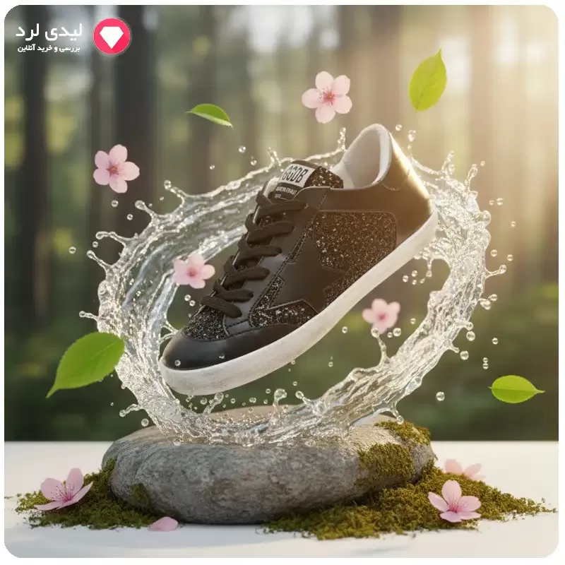 کفش اسپرت طرح گلدن گوس سوپر استار مشکی