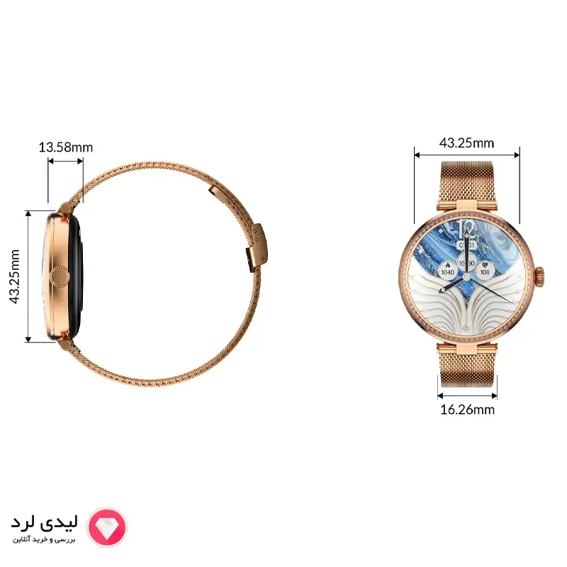 ساعت هوشمند گلوریمی مدل Glorimi Smart Lady watch GL1 