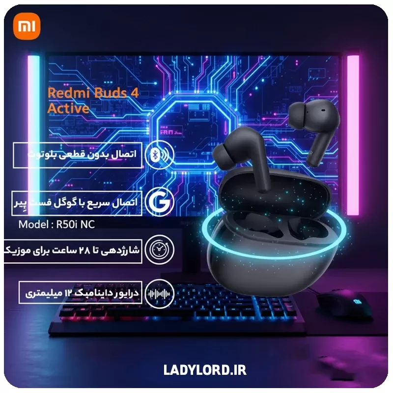 قیمت هندزفری ردمی بادز ۴ اکتیو با گارانتی ۱۸ ماهه