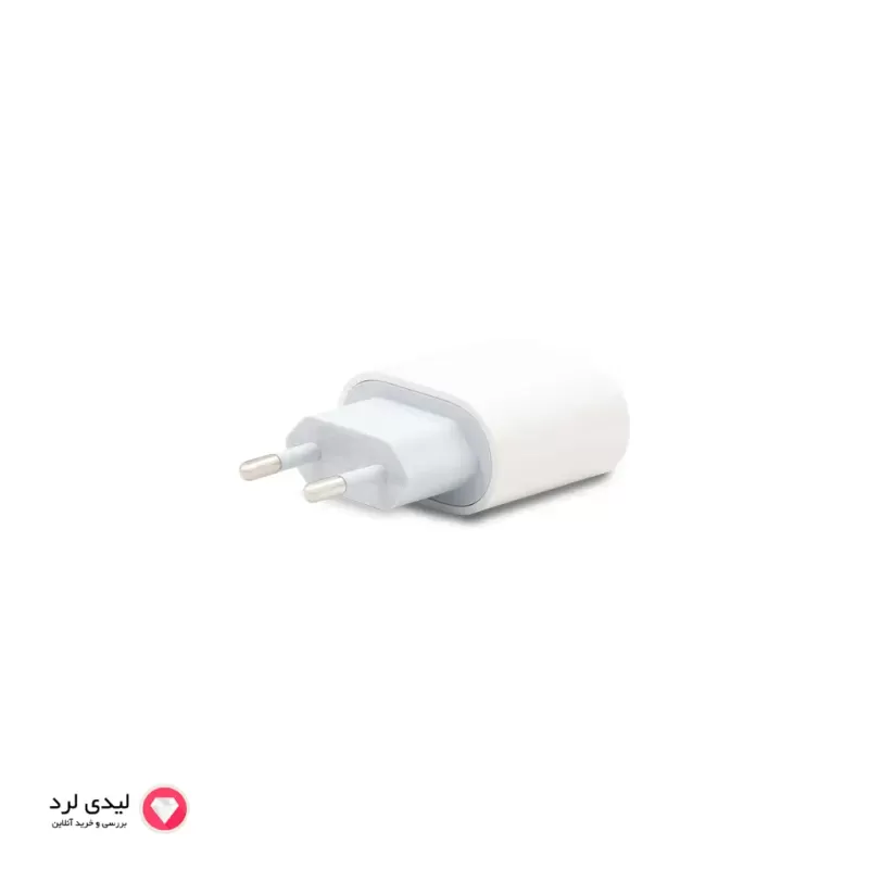 شارژر دیواری اپل 20 وات دو پین مدل Apple A2347 USB-C پارت نامبر ZM/A با گارانتی 18 ماهه شرکتی