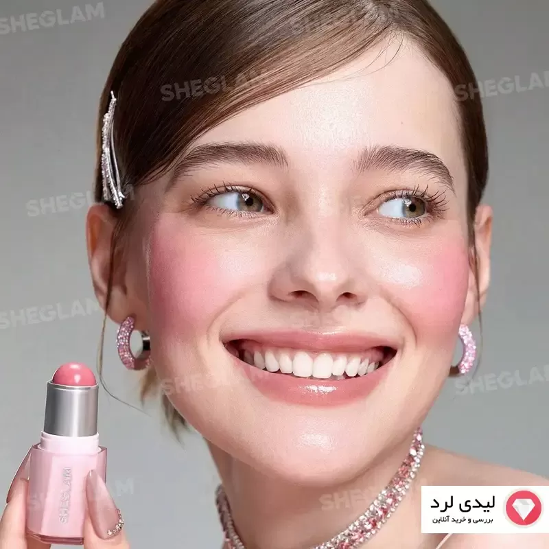 رژ گونه استیکی شیگلم مدل Buttery Bliss رنگ صورتی لاو کیک