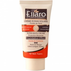 Ellaro Foundation Effect Protection Moyenne Spf25 Sunscreen Cream 40ml