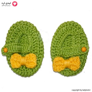 Knit Socks  Baby green-yellow color suitible for 1 to 1.5 years