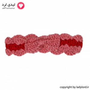 Knit Baby Snood pink-red color suitible for 1 to 1.5 years