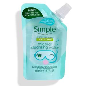 Simple micellar water facial fakeup