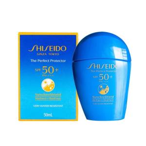 لوسیون ضد آفتاب بدون رنگ شیسیدو SPF 50 مدل Expert Sun مناسب برای انواع پوست حجم 50 میلی‌ لیتر