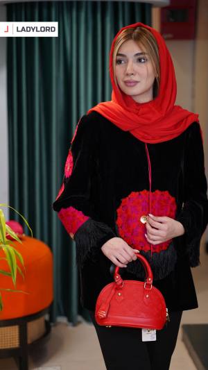 مانتو زنانه مخمل ماهرخ ماهوت