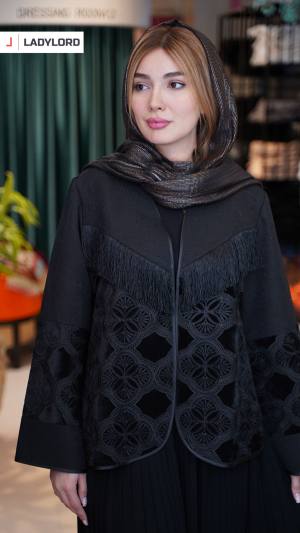 کت و دامن زنانه ریش دار طرح نایس کد001