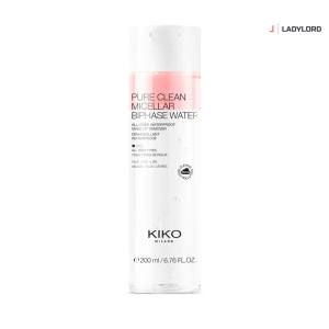 KIKO Bi-phase micellar water for cleansing your face, eye contours and lips  Pure Clean Micellar Biphase Water 200ml 