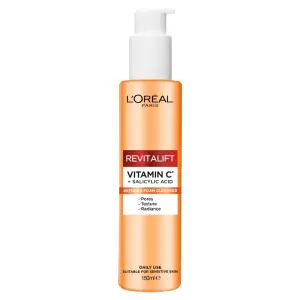 ژل شوینده و آبرسان صورت ویتامین سی لورال رویتالیفت LOreal Revitalift حجم 150 میلی لیتر