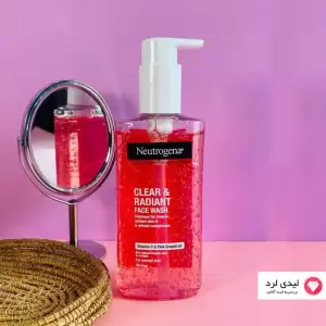 ژل شستشوی صورت نوتروژینا گریپ فروت مدل Clear and Radiant پوست نرمال حجم 200 میلی لیتر