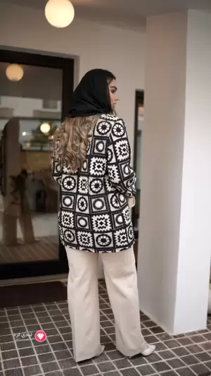 مانتو قلاب‌ بافی شارمین ماهوت