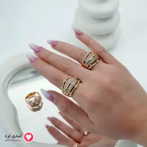 انگشتر زنانه مجلسی ژوپینگ کد 1850