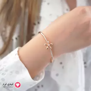 بنگل طرح گل نگین دار ژوپینگ کد 5860