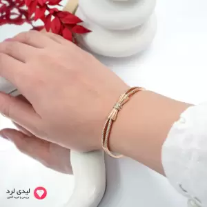 بنگل نگین دار طرح پاپیون ژوپینگ کد 5956