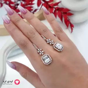 گوشواره طرح الماس ژوپینگ کد 26275