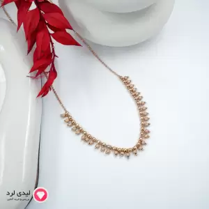 گردنبند مینیمال طرح توپ طلا ژوپینگ کد 13323