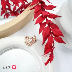 آویز طرح قلب نگین دار ژوپینگ کد41326