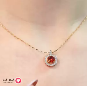 نیم ست طرح دایره ای یاقوت ژوپینگ کد 12743