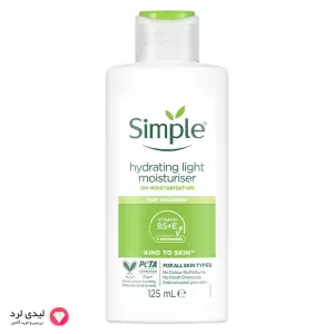 آبرسان و مرطوب کننده سیمپل مدل لایت حجم 125 میلی لیتر