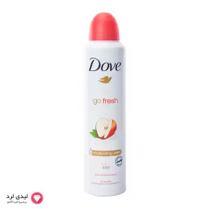 اسپری ضد تعریق زنانه داو مدل Go Fresh رایحه سیب و چای سفید حجم 250 میلی لیتر