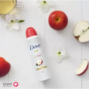 اسپری ضد تعریق زنانه داو مدل Go Fresh رایحه سیب و چای سفید حجم 250 میلی لیتر