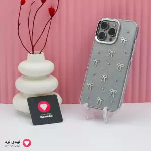 قاب گوشی آیفون 16پرومکس طرح پاپیون شاین دار