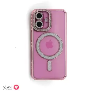 Pink Diamond Frame Case for iPhone 16