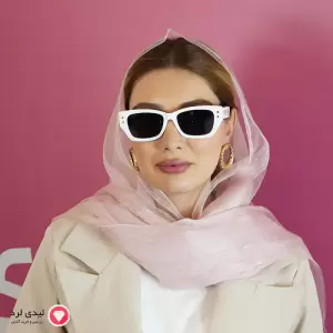 عینک افتابی زنانه طرح کریستین دیور سفید کد 24