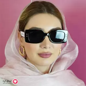 عینک افتابی زنانه طرح کریستین دیور مشکی کد 24
