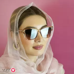 عینک افتابی زنانه طرح بربری کد 1102