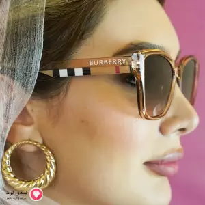 عینک افتابی زنانه طرح بربری کد 1102