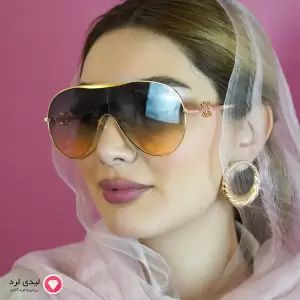 عینک افتابی زنانه ماسکی طرح لوئوه کده 101