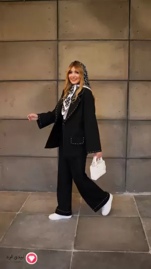 کت وشلوار زنانه طرح الشن ماهوت