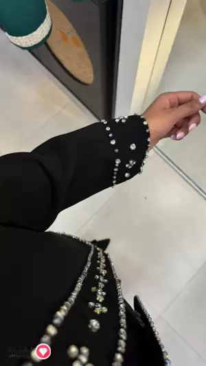کت وشلوار کرپ جواهردوزی طرح ملودی ماهوت