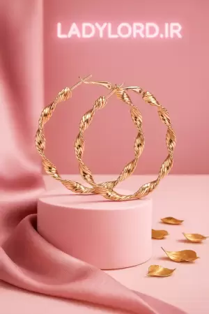 گوشواره طرح بافته ژوپینگ کد 27136