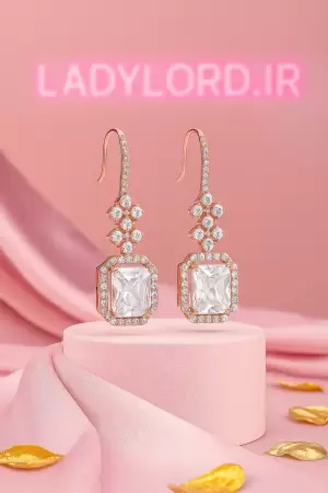 گوشواره طرح الماس ژوپینگ کد 26275