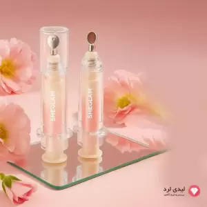 لیپ گلاس حجم دهنده شیگلم مدل Booster shine رنگ Sepia Kiss