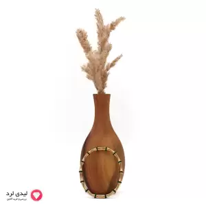 بنگل نگین دار طرح بامبو سبز