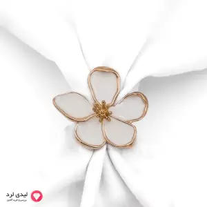انگشتر فانتزی طرح گل بزرگ رزگلد
