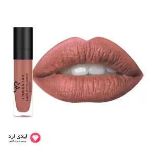 رژ لب مایع مات گلدن رز مدل LONG STAY شماره 16