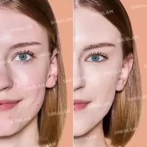 کرم پودر مات و بادوام شیگلم مدل COMPLEXION PRO رنگ LINEN حجم 30 میل