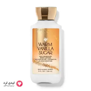 لوسیون بدن بث اند بادی مدل Warm Vanilla Sugar