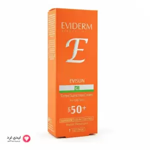کرم ضدآفتاب اویدرم مدل G مناسب پوست چرب رنگ بژ روشن SPF50