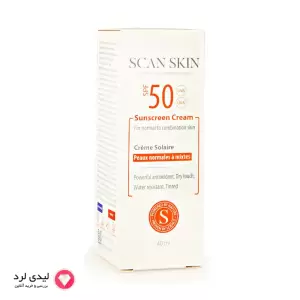 کرم ضد آفتاب رنگی اسکن اسکین اس پی اف 50 مخصوص پوست نرمال و مختلط