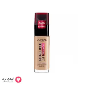 کرم پودر اینفالیبل ۳۲ ساعته لورآل مدل Fresh Wear شماره 140