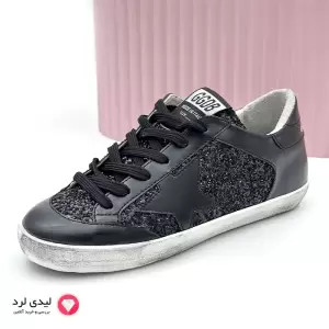 کفش اسپرت طرح گلدن گوس مدل سوپر استار مشکی (های کپی)