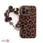Leopard Print iPhone 16 Pro Max Case with Charm